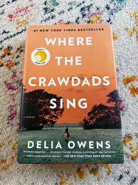 Where the Crawdads Sing by Delia Owens - Orange & Teal Hardcover